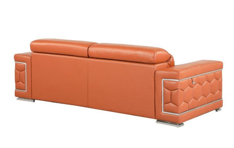 692 DivanItalia Beige Sofa – Top Grain Italian LeatherModel:  692-CAMEL-S