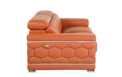 692 DivanItalia Beige Sofa – Top Grain Italian LeatherModel:  692-CAMEL-S