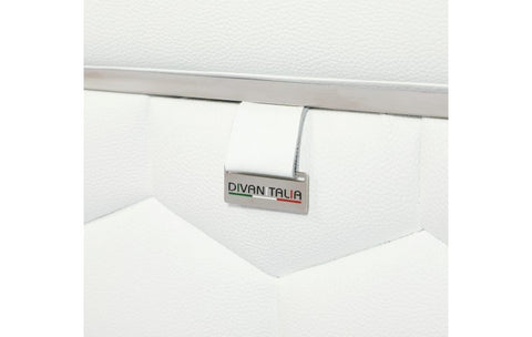 692 DivanItalia White Sofa – Top Grain Italian LeatherModel:  692-WHITE-S