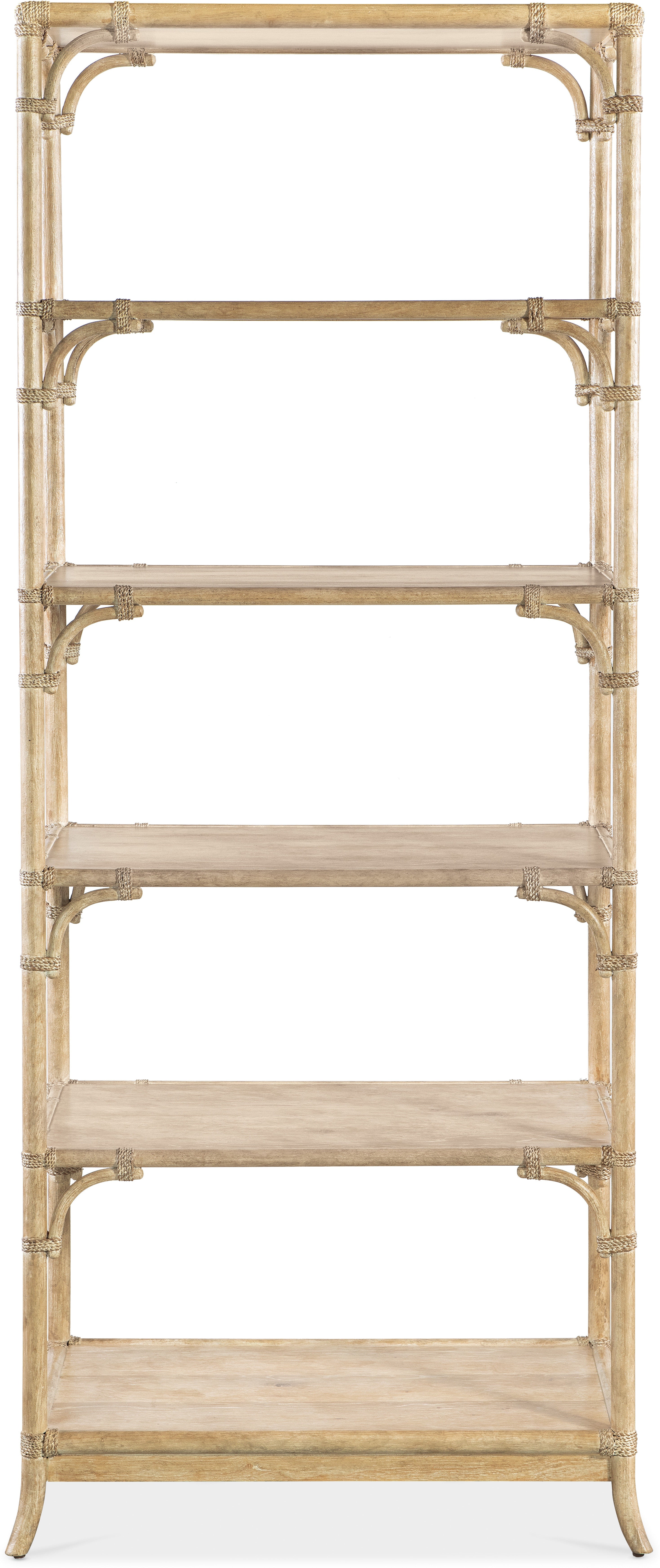 Hooker Furniture Home Office Retreat Pole Rattan Bookcase