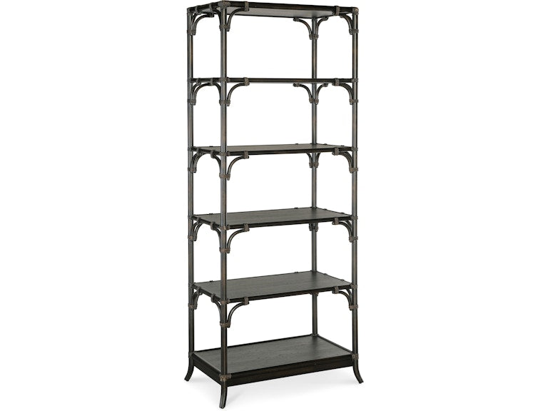 Hooker Furniture Home Office Retreat Pole Rattan Bookcase
