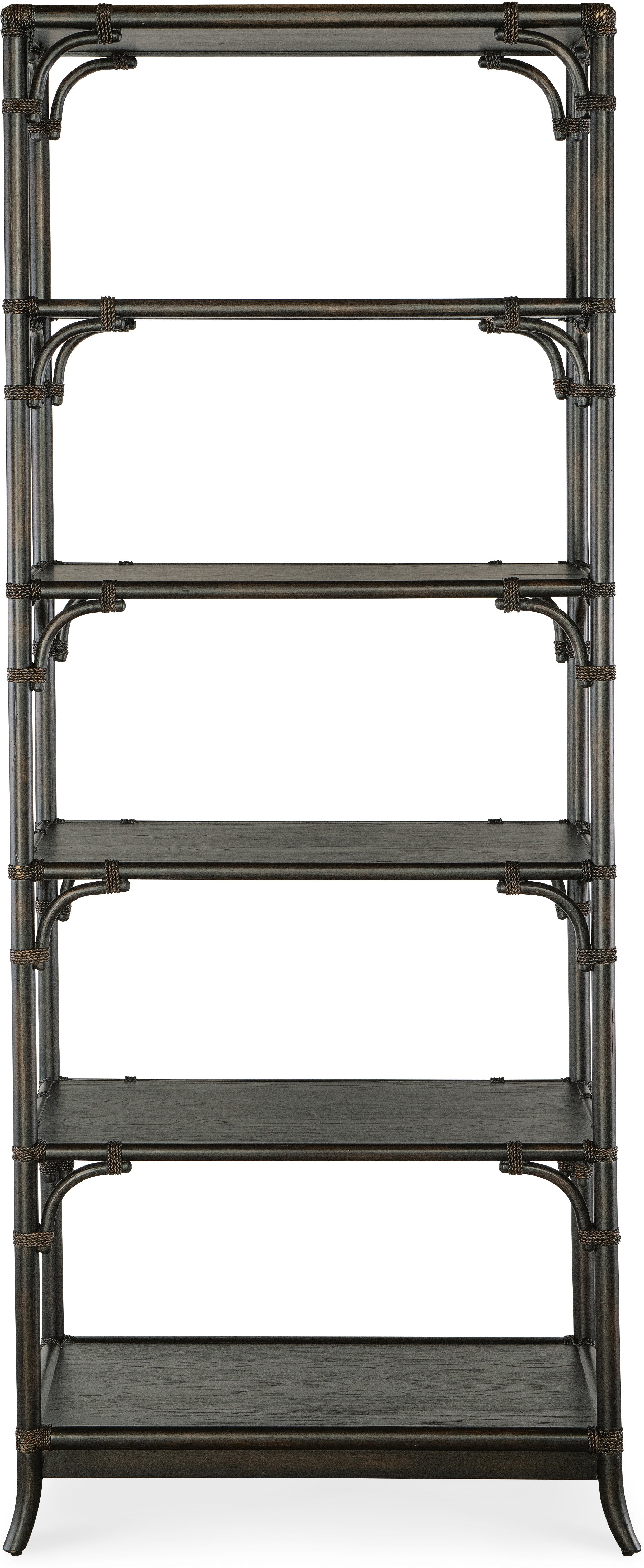 Hooker Furniture Home Office Retreat Pole Rattan Bookcase