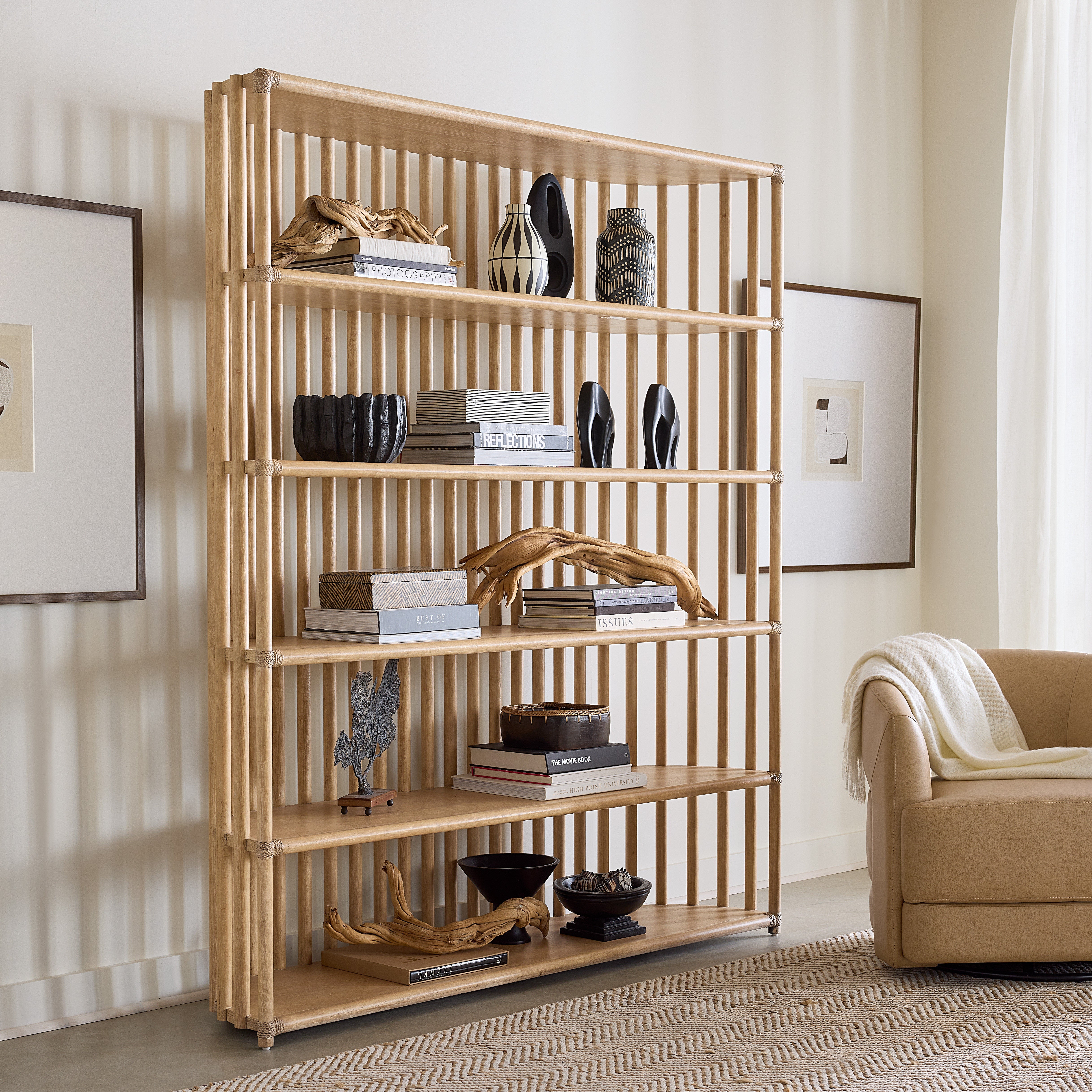 Hooker Furniture Home Office Retreat Slatted Bookcase