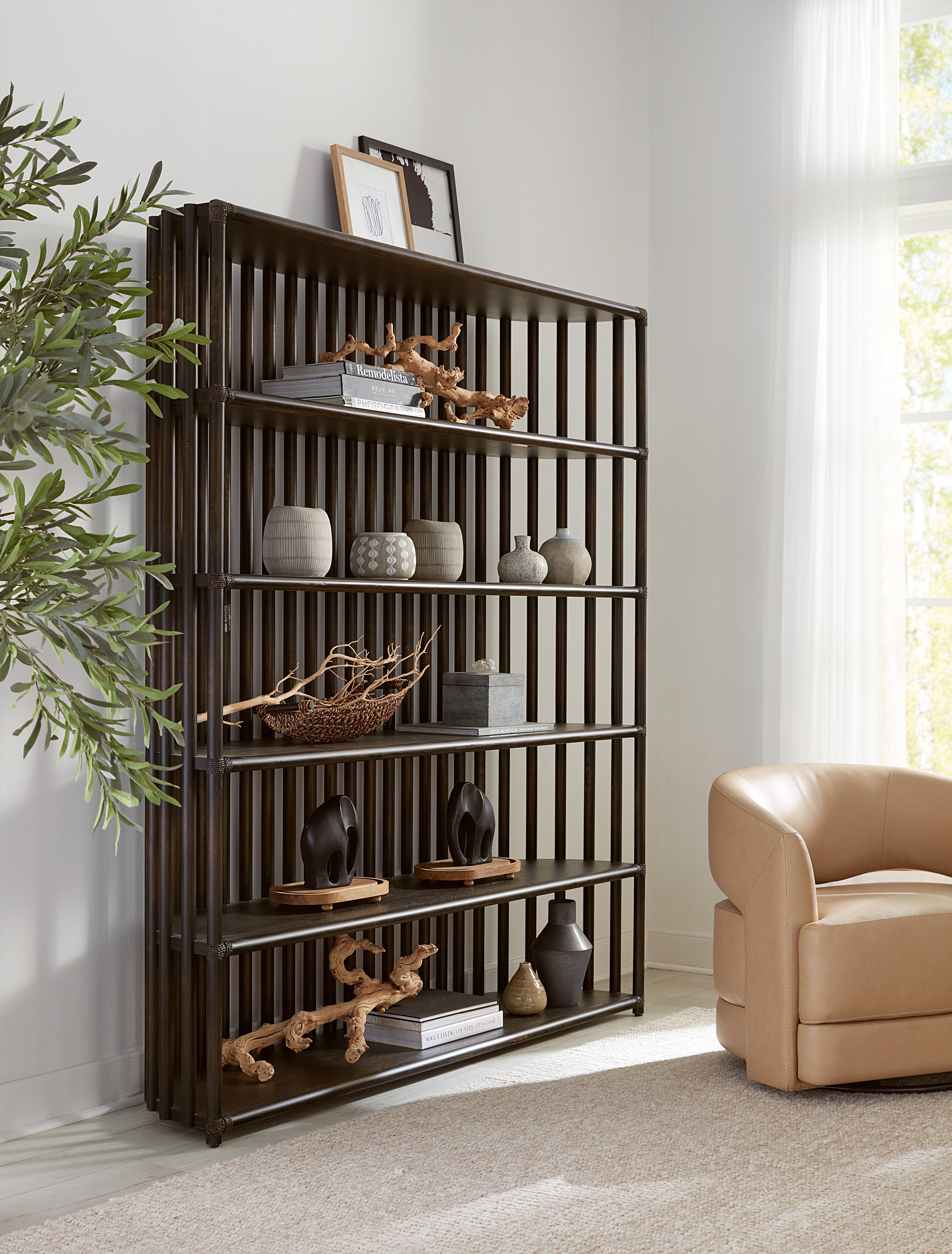 Hooker Furniture Home Office Retreat Slatted Bookcase