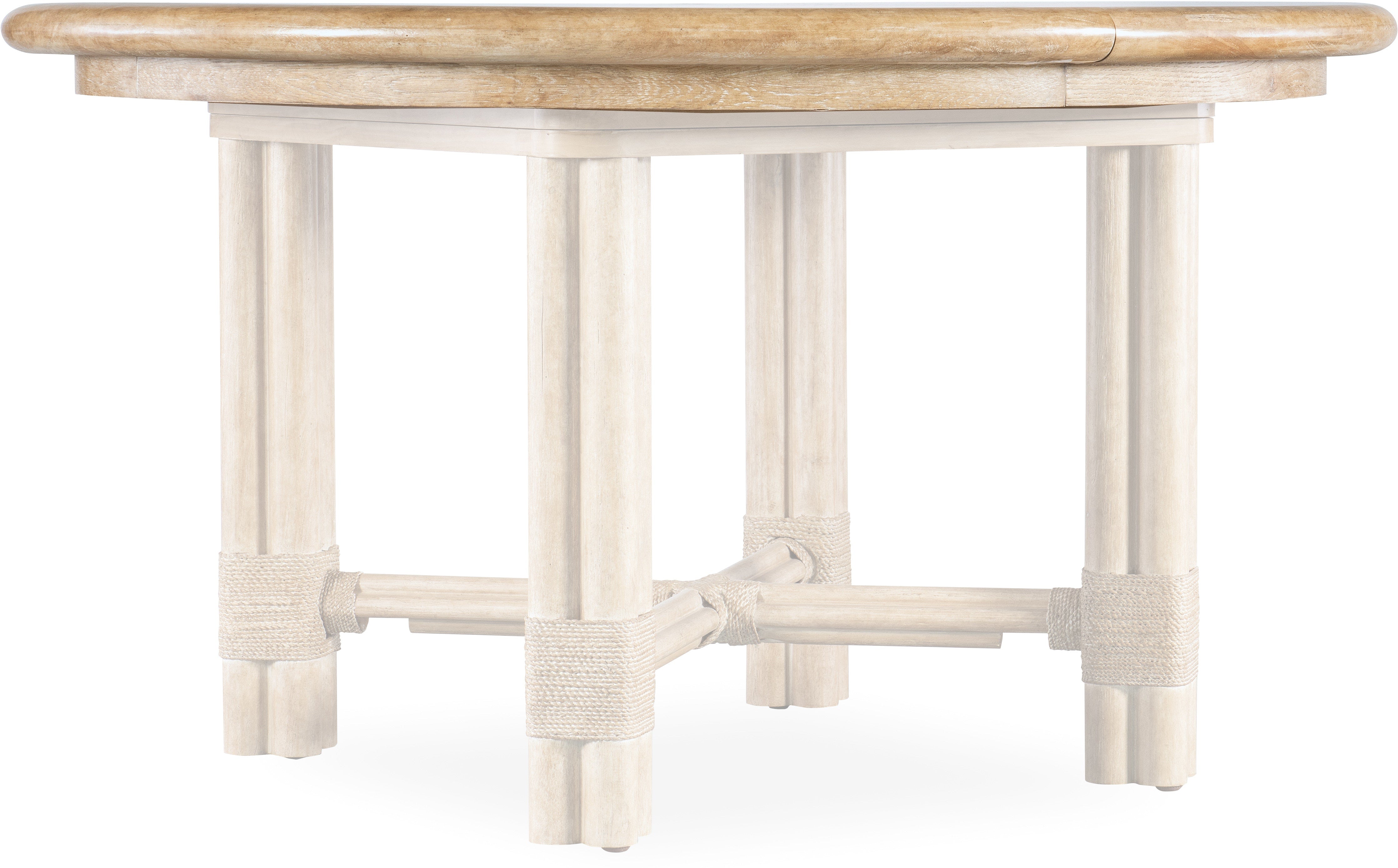 Hooker Furniture Casual Dining Retreat Pole Rattan Round Dining Table w/1-20in leaf