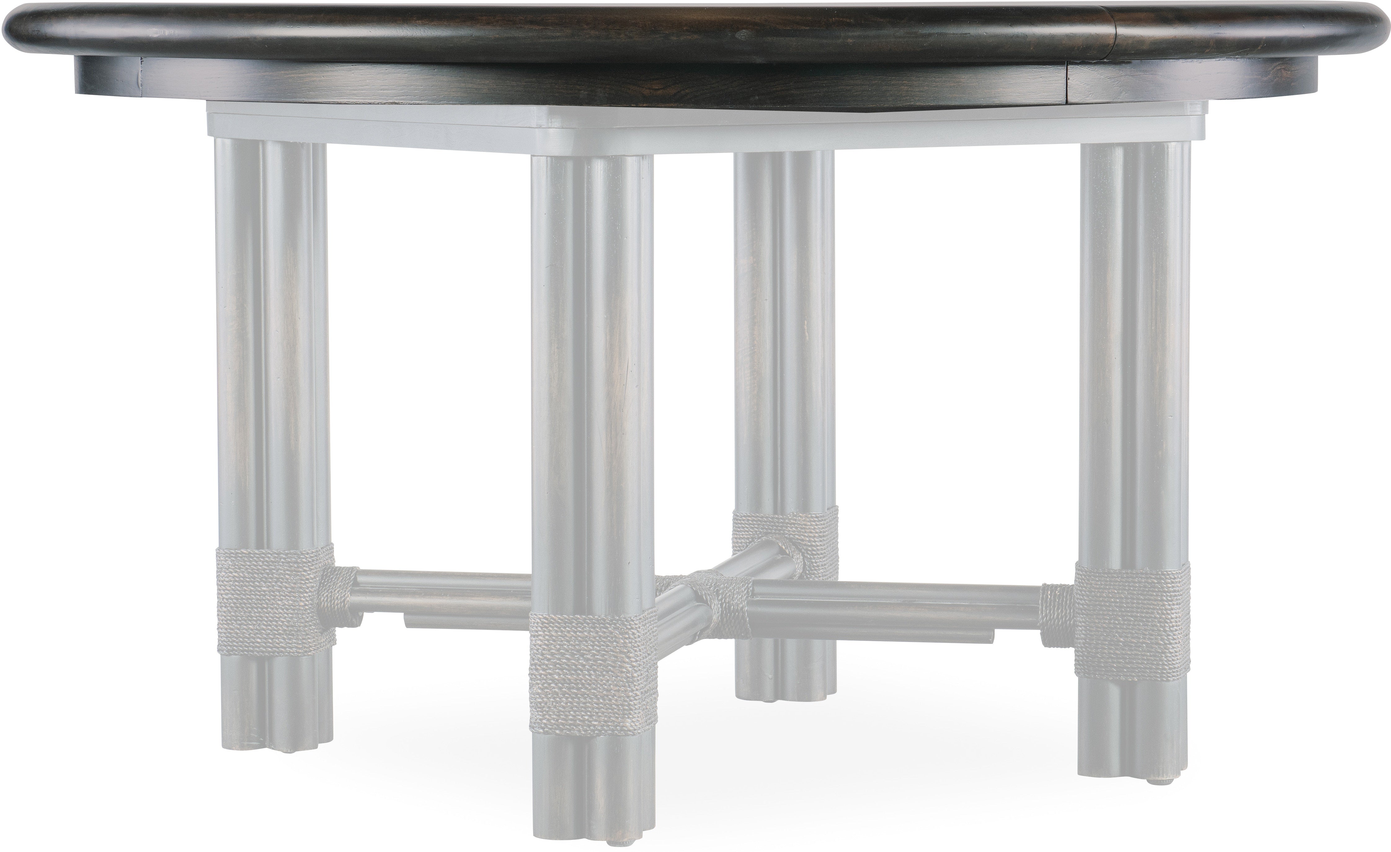 Hooker Furniture Casual Dining Retreat Pole Rattan Round Dining Table w/1-20in leaf