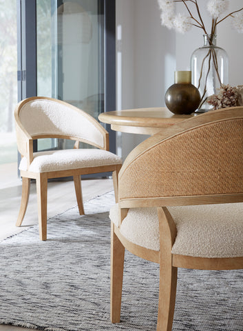 Hooker Furniture Casual Dining Retreat Cane Barrel Back Chair - 2 per ctn/price each