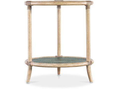 Hooker Furniture Living Room Retreat Raffia End Table