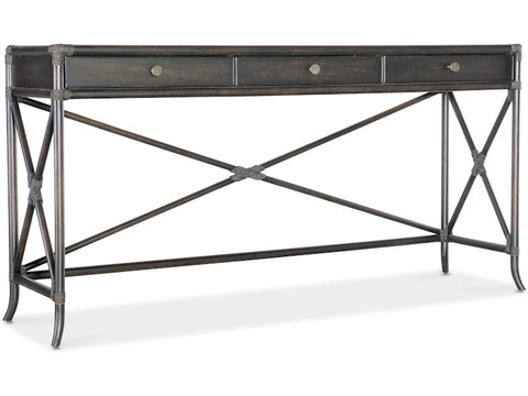 Hooker Furniture Living Room Retreat Pole Rattan Console