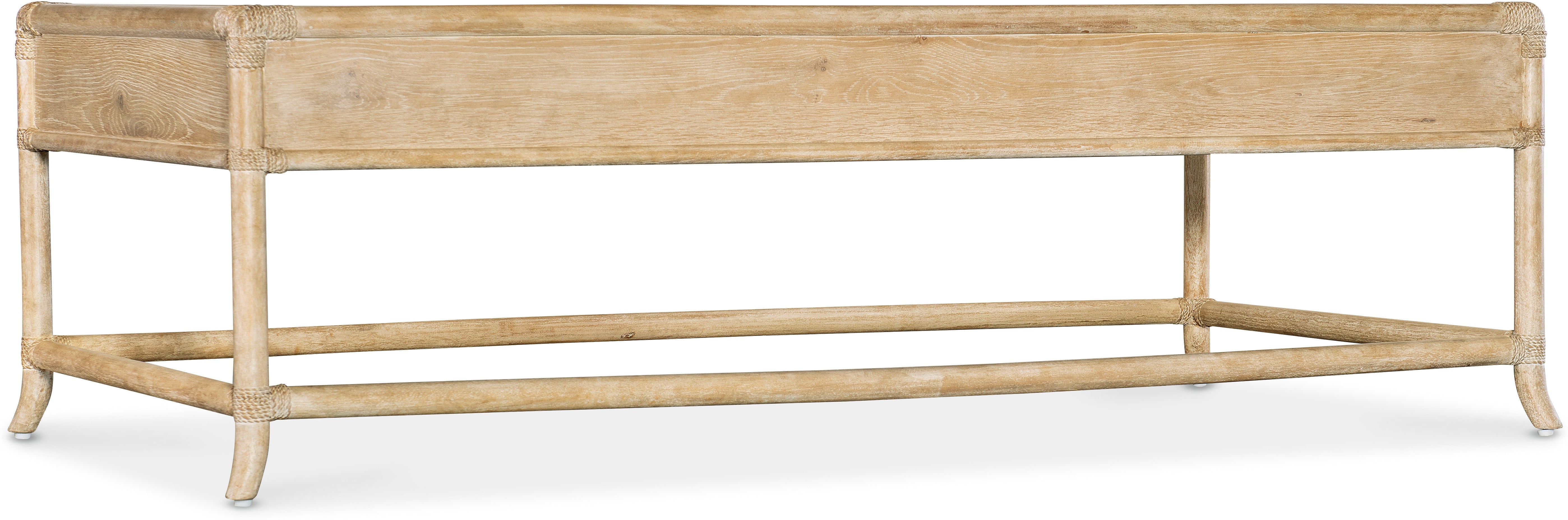 Hooker Furniture Living Room Retreat Pole Rattan Cocktail Table