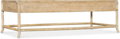 Hooker Furniture Living Room Retreat Pole Rattan Cocktail Table