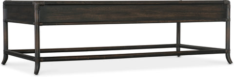 Hooker Furniture Living Room Retreat Pole Rattan Cocktail Table