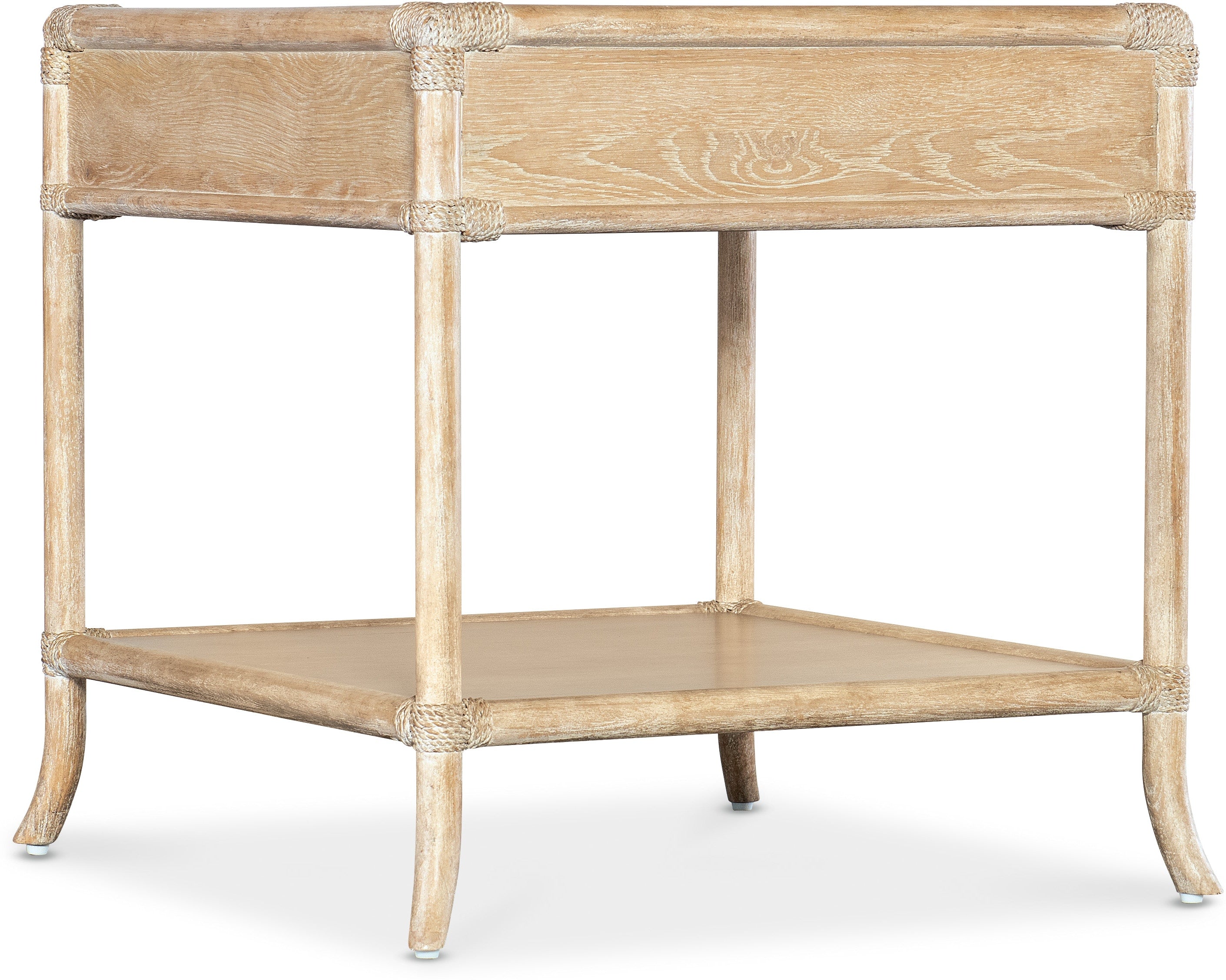 Hooker Furniture Living Room Retreat Pole Rattan End Table