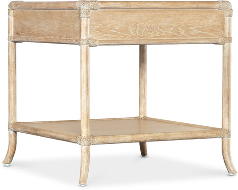 Hooker Furniture Living Room Retreat Pole Rattan End Table