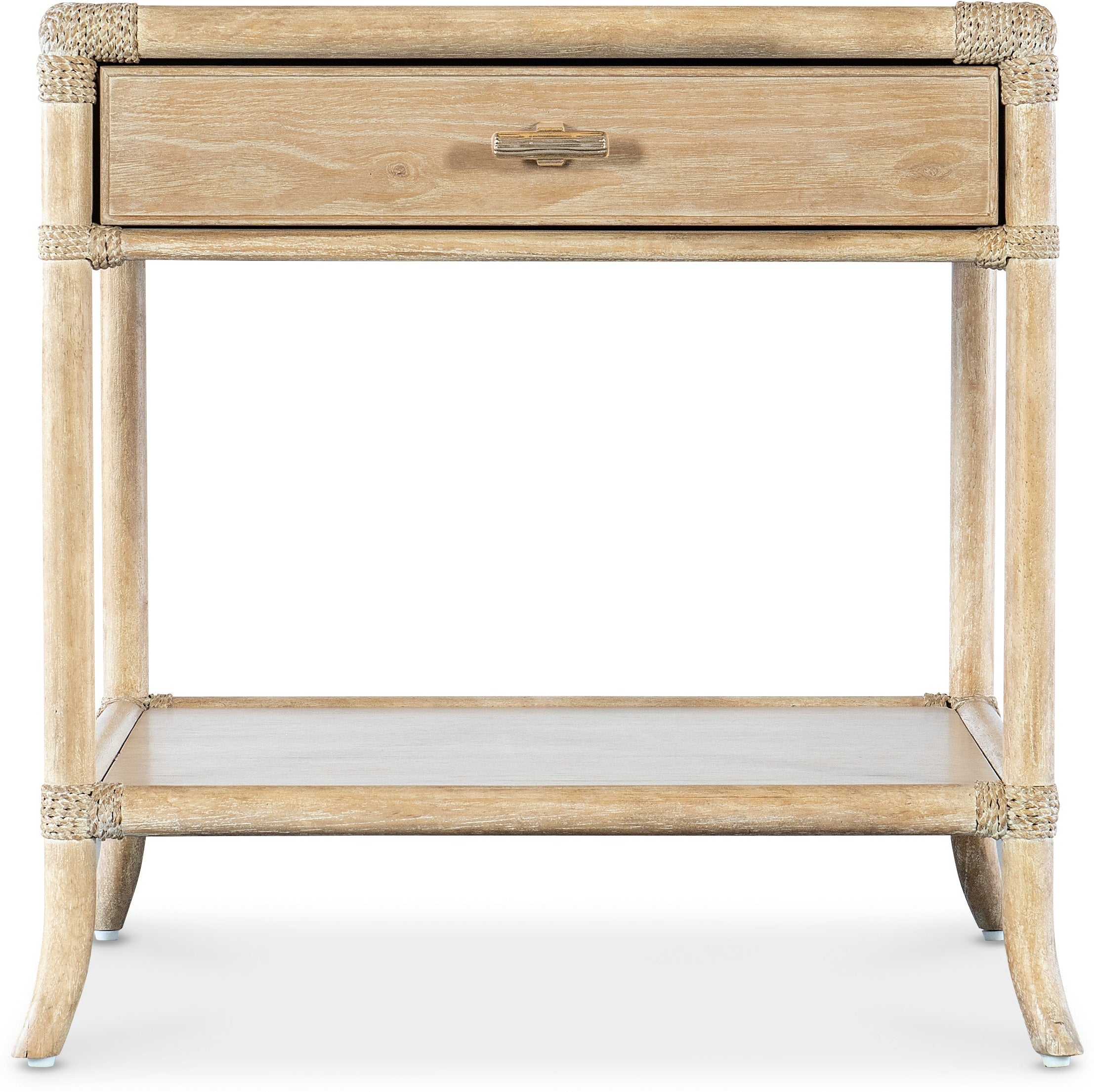 Hooker Furniture Living Room Retreat Pole Rattan End Table