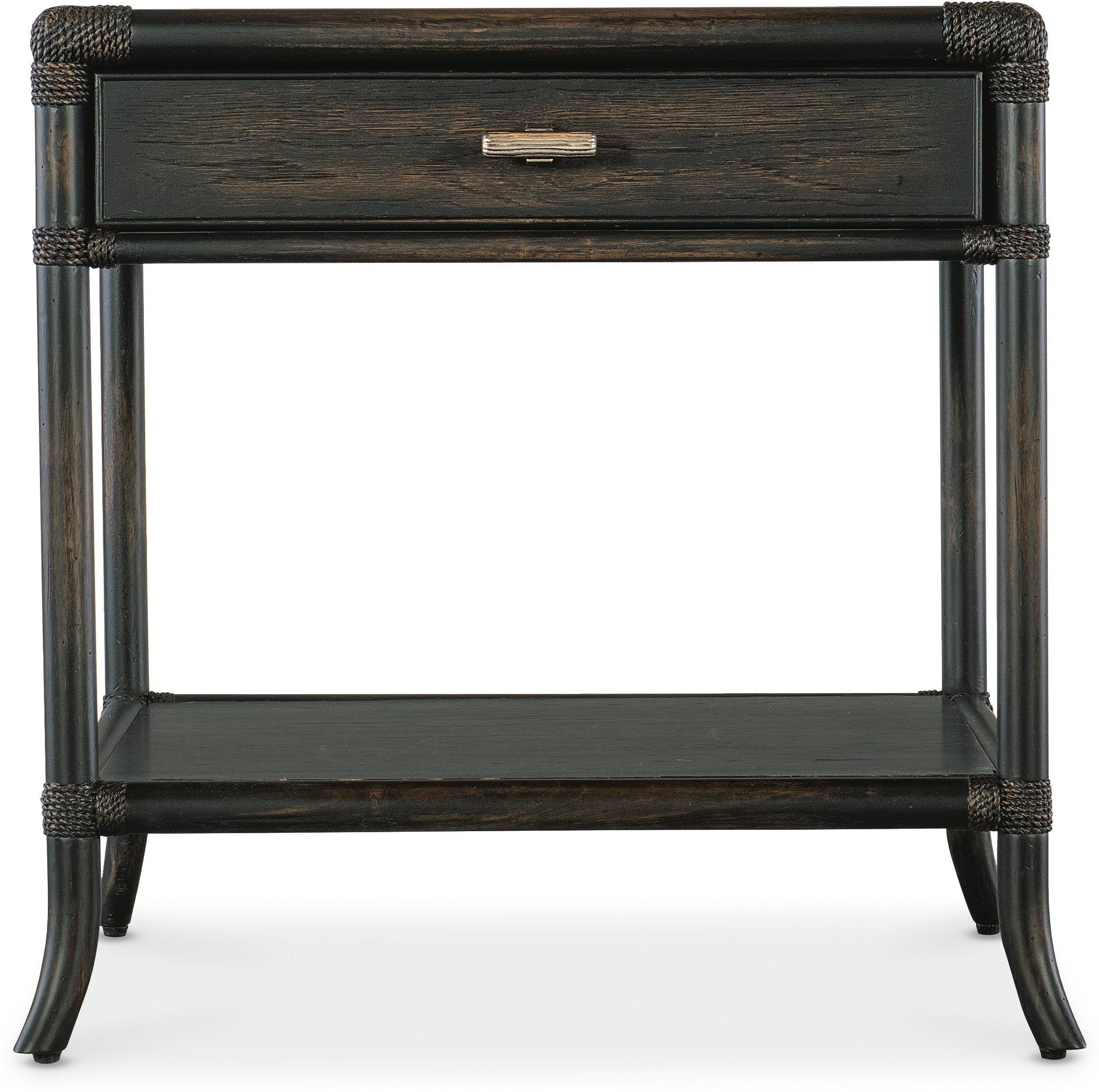 Hooker Furniture Living Room Retreat Pole Rattan End Table