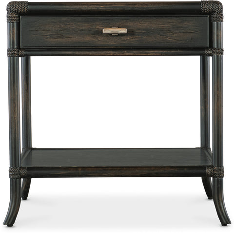 Hooker Furniture Living Room Retreat Pole Rattan End Table