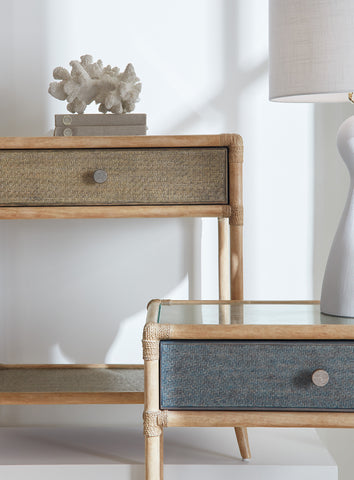 Hooker Furniture Bedroom Retreat Pole Rattan Bedside Table