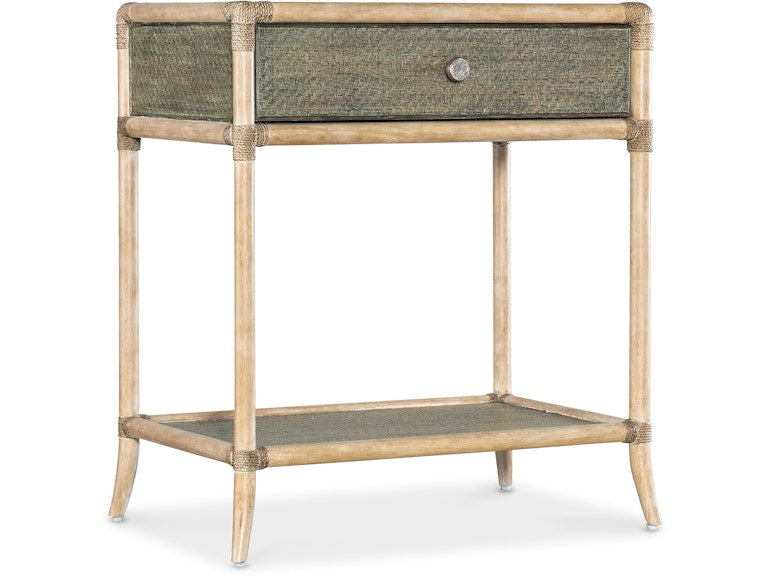 Hooker Furniture Bedroom Retreat Pole Rattan Bedside Table
