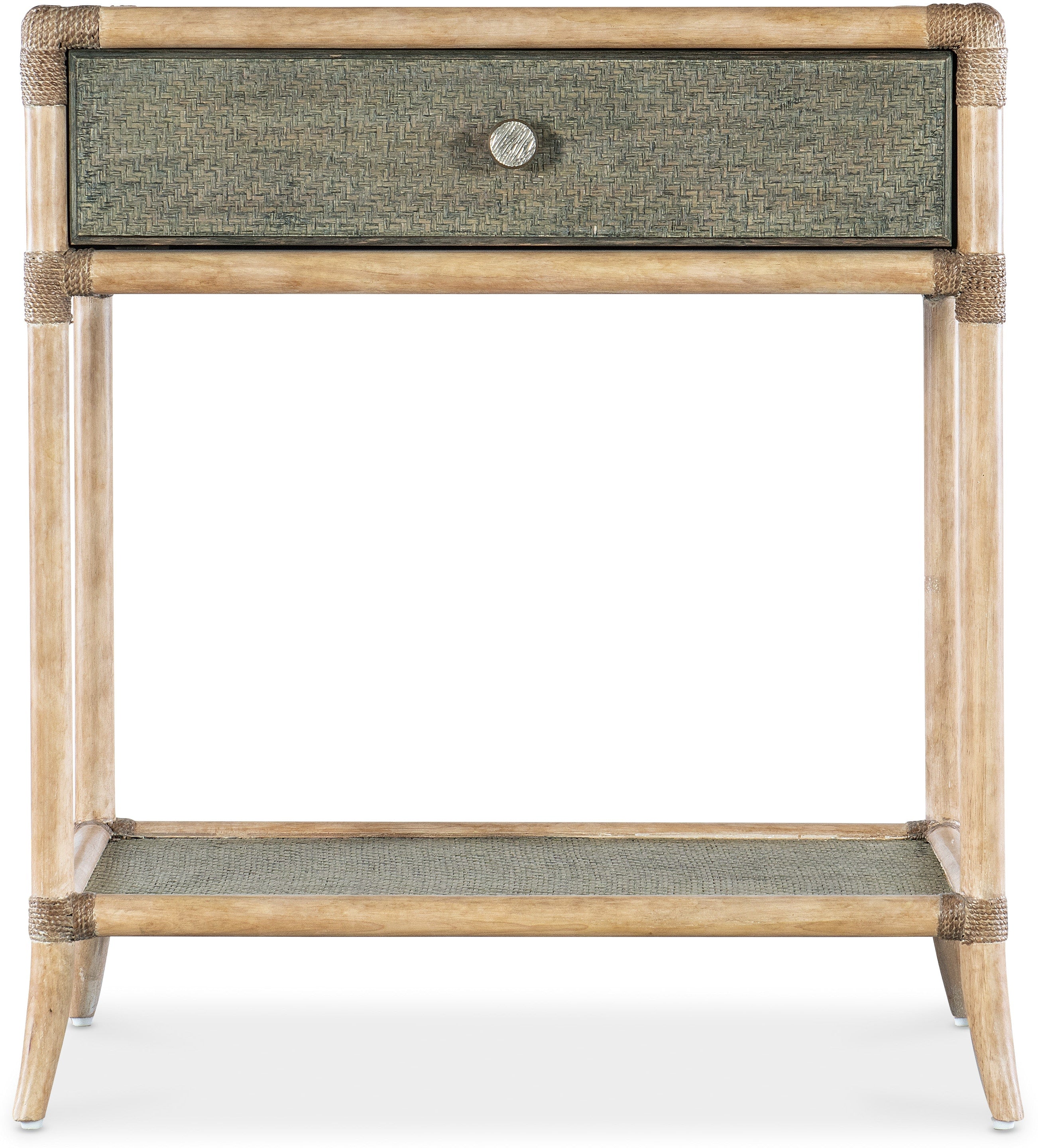 Hooker Furniture Bedroom Retreat Pole Rattan Bedside Table