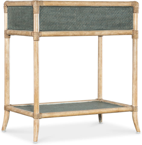 Hooker Furniture Bedroom Retreat Pole Rattan Bedside Table