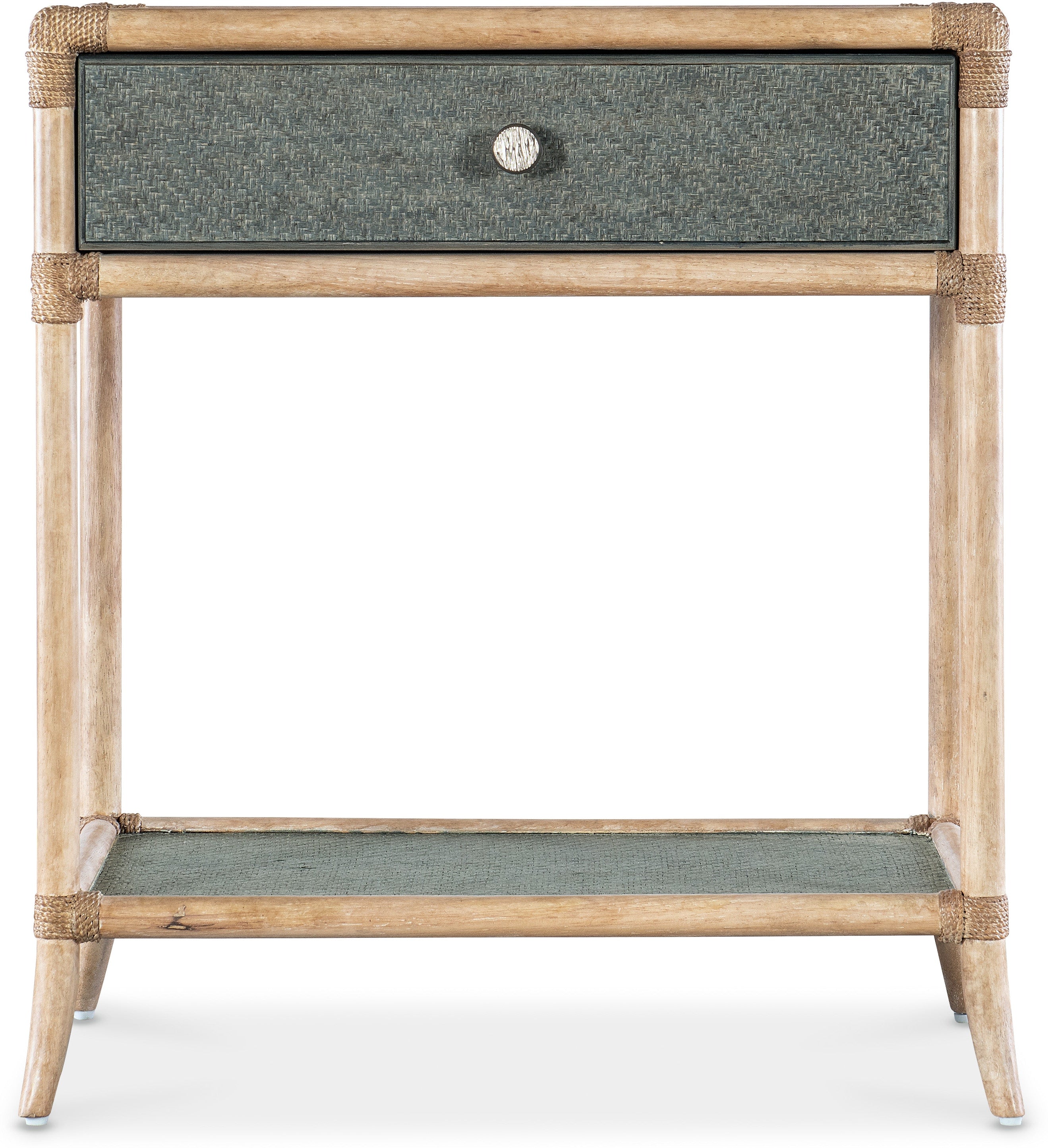 Hooker Furniture Bedroom Retreat Pole Rattan Bedside Table