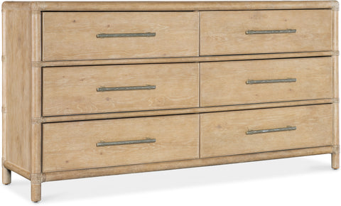Hooker Furniture Bedroom Retreat Pole Rattan Dresser