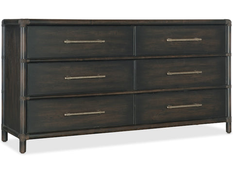 Hooker Furniture Bedroom Retreat Pole Rattan Dresser