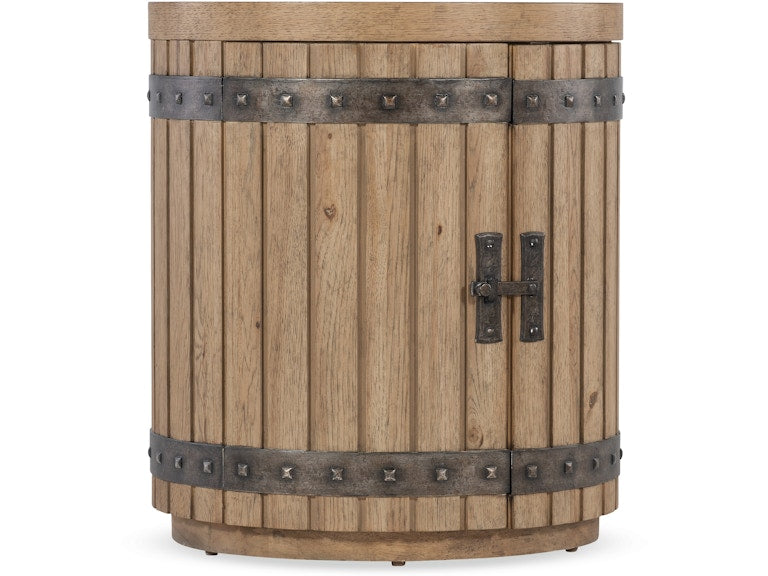 Hooker Furniture Living Room Vineyard Row Wine Barrel End Table
