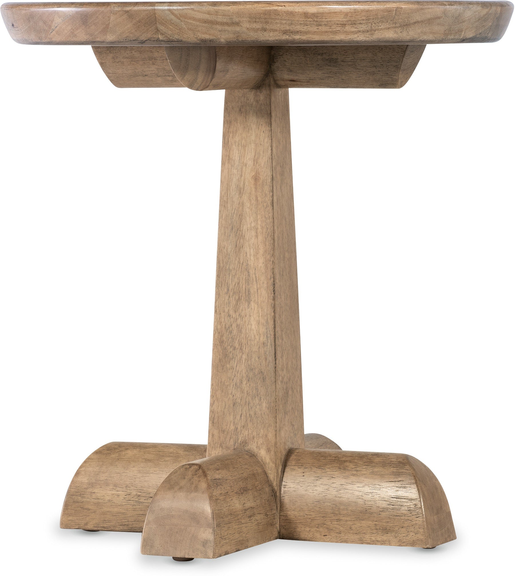 Hooker Furniture Living Room Vineyard Row Round Pedestal End Table