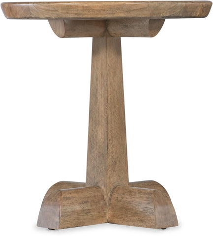 Hooker Furniture Living Room Vineyard Row Round Pedestal End Table