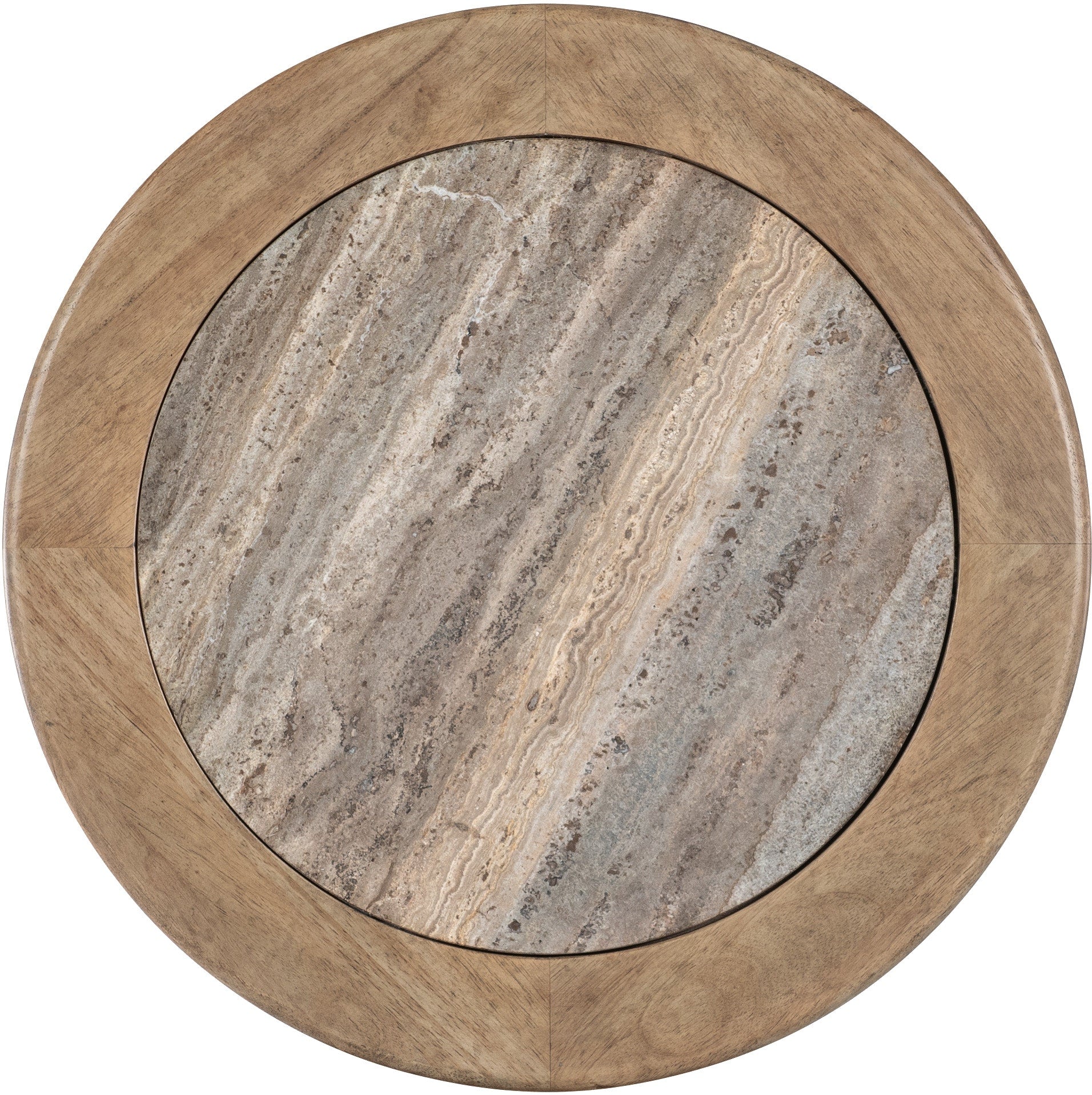 Hooker Furniture Living Room Vineyard Row Round Pedestal End Table