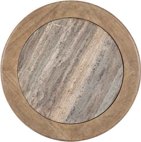 Hooker Furniture Living Room Vineyard Row Round Pedestal End Table