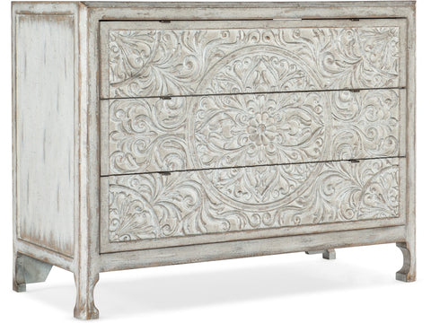 Hooker Furniture Living Room La Grange Lockhart Three-Drawer Accent Chest