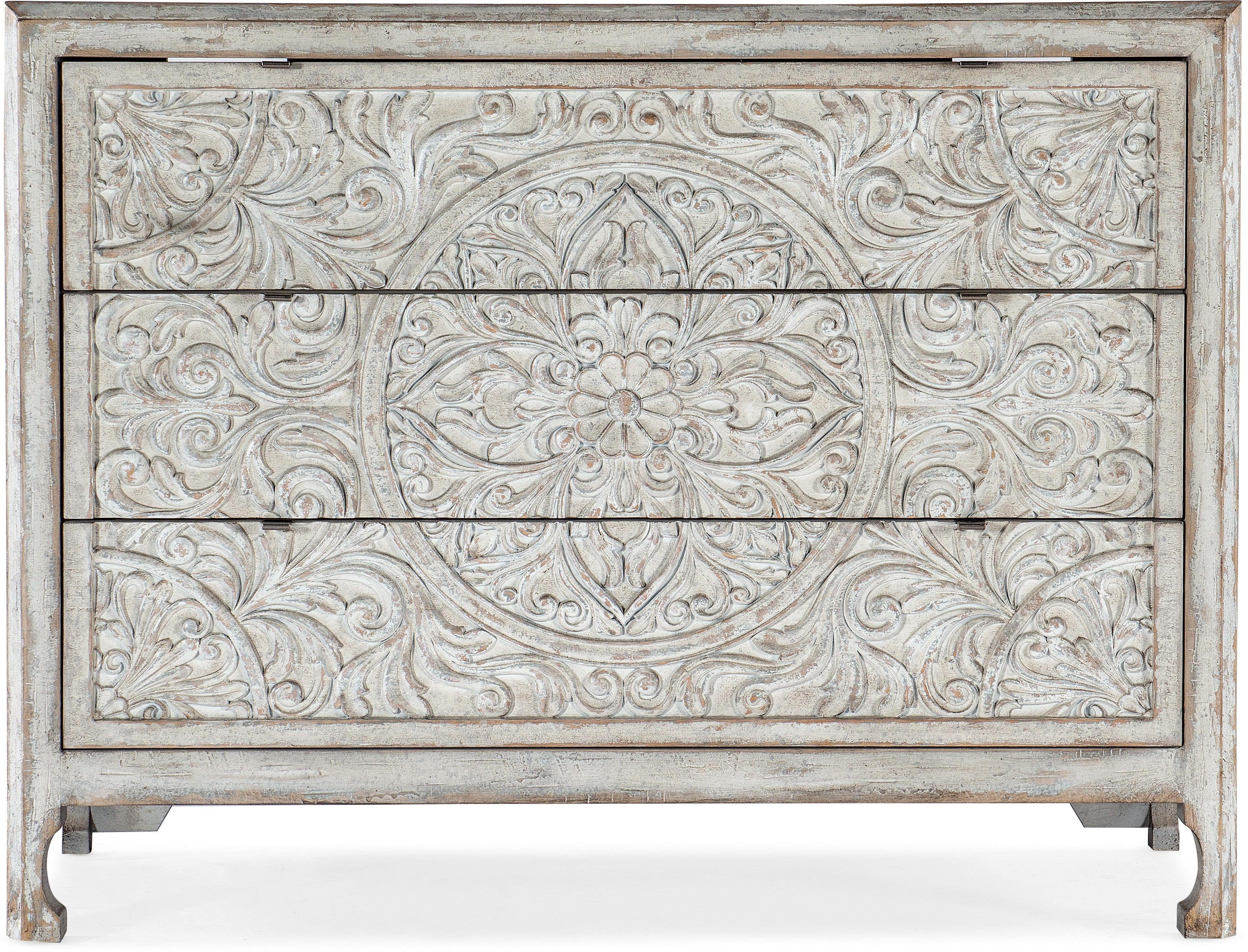 Hooker Furniture Living Room La Grange Lockhart Three-Drawer Accent Chest