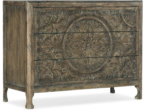 Hooker Furniture Living Room La Grange Lockhart Three-Drawer Accent Chest