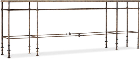 Hooker Furniture Living Room La Grange St James Metal and Stone Console