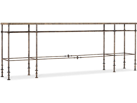 Hooker Furniture Living Room La Grange St James Metal and Stone Console
