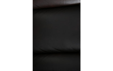 6967 Dark Brown Leather Aire Sofa with 2 Manual ReclinersModel:  6967-BROWN-S