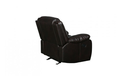 6967 Dark Brown Leather-Aire Manual Reclining ChairModel:  6967-BROWN-CH