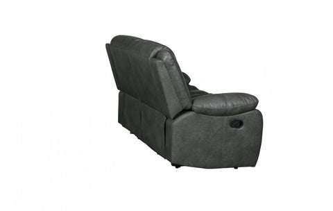 6967 Dark Gray Fabric Loveseat with 2 Manual ReclinersModel:  6967-GRAY-L