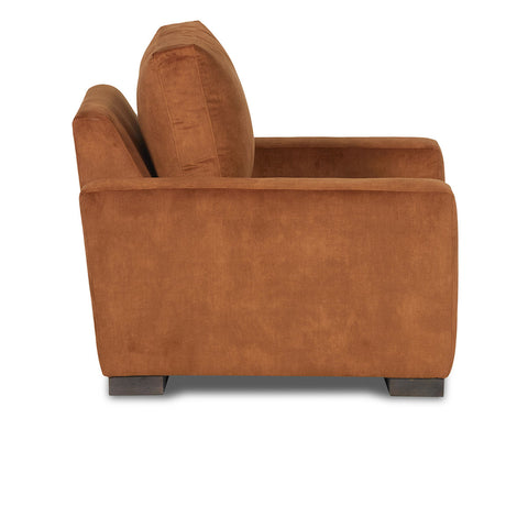 Classic Home Rivera Arm Chair With Track Arm, Forever Fabric, Curry Model 6RIV1A2TFFOCUR