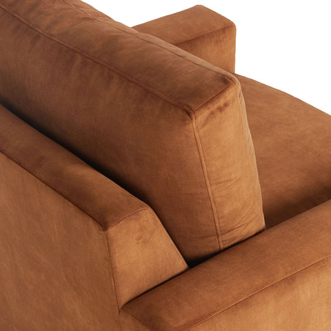 Classic Home Rivera Arm Chair With Track Arm, Forever Fabric, Curry Model 6RIV1A2TFFOCUR