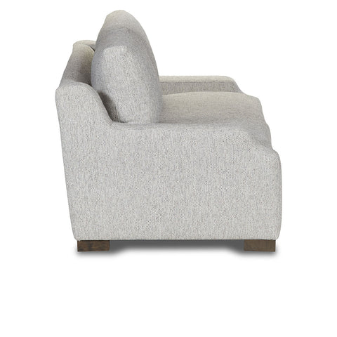 Classic Home Rivera Small Sofa With English Modern Arm, Point Fabric, Pebble Model 6RIV501EFPOPEB