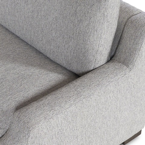Classic Home Rivera Small Sofa With English Modern Arm, Point Fabric, Pebble Model 6RIV501EFPOPEB