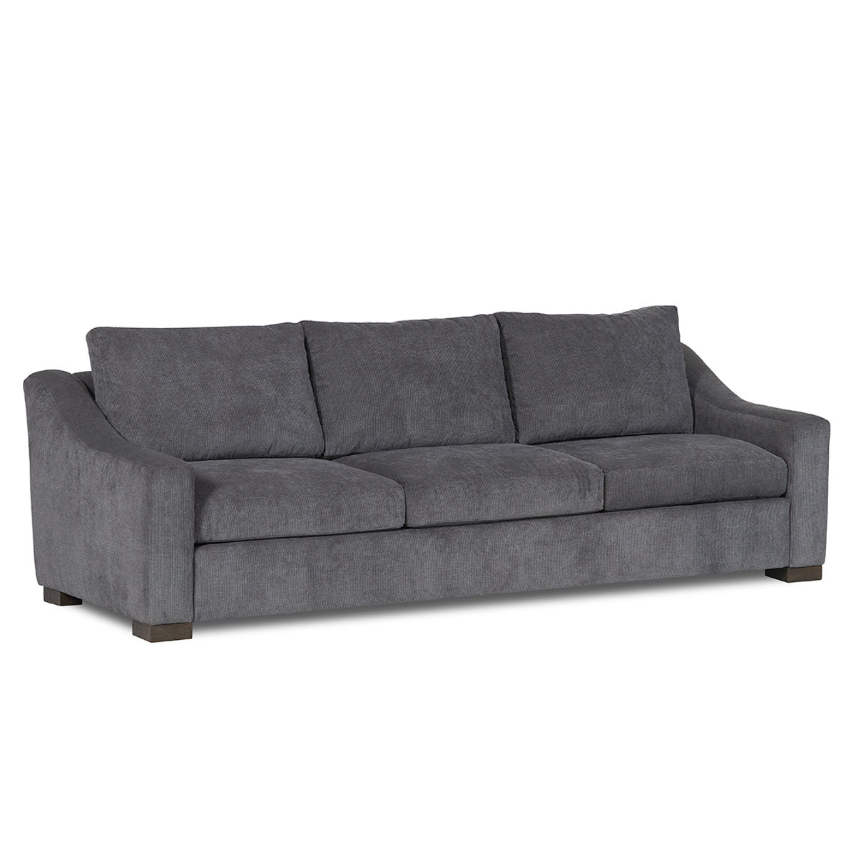 Classic Home Rivera Large Sofa With Slope Arm, Fresno Fabric, Charcoal Model 6RIV503SFFRCHA