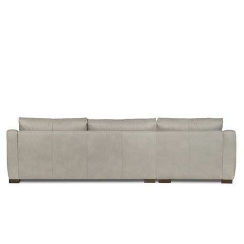 Classic Home Rivera Sofa With Laf Chaise, Slope Arm, Landscape Leather, Silver Model 6RIV514SLLASIL