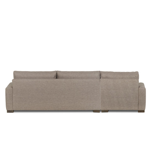 Classic Home Rivera Sofa With Laf Chaise, Track Arm, Belucci Fabric, Fossil Model 6RIV514TFBEFOS