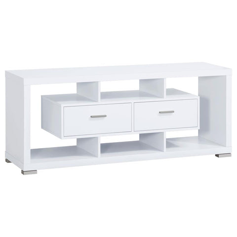 Coaster Darien 2-drawer Rectangular TV Console White Model 700113