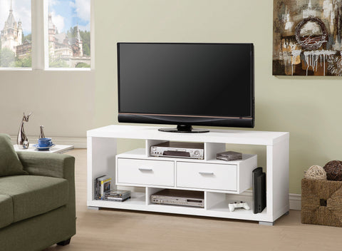 Coaster Darien 2-drawer Rectangular TV Console White Model 700113